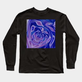 Abstract colourful aesthetic beautiful dream love romantic retro dark design vintage butterfly fantasy funny weird unique abstraction purple Long Sleeve T-Shirt